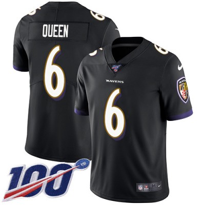 Nike Baltimore Ravens #6 Patrick Queen Black Alternate Men's Stitched NFL 100th Season Vapor Untouchable Limited Jersey